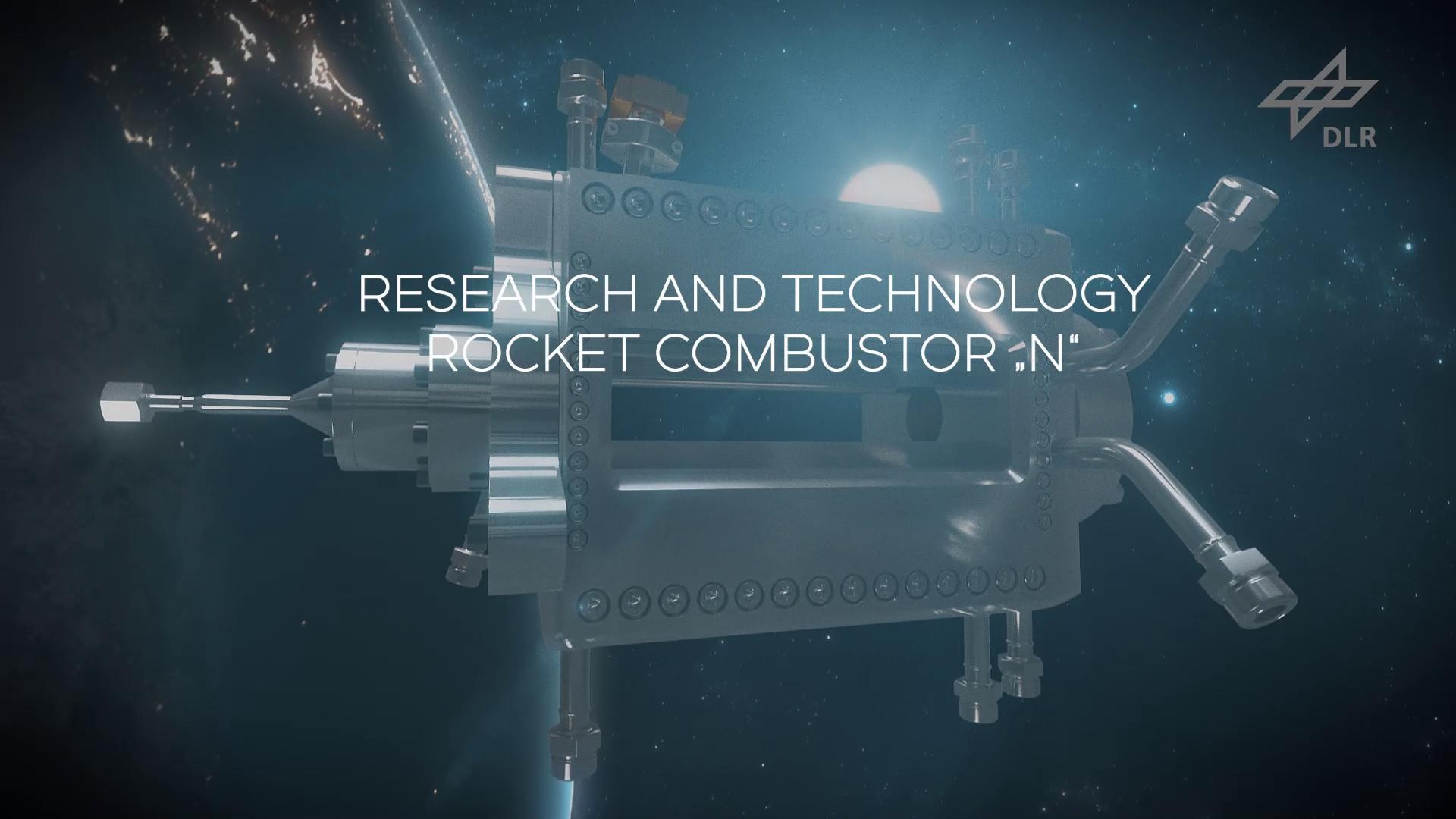 Standbild: DLR entwickelt neues Forschungsbrennkammer für Raketentriebwerke