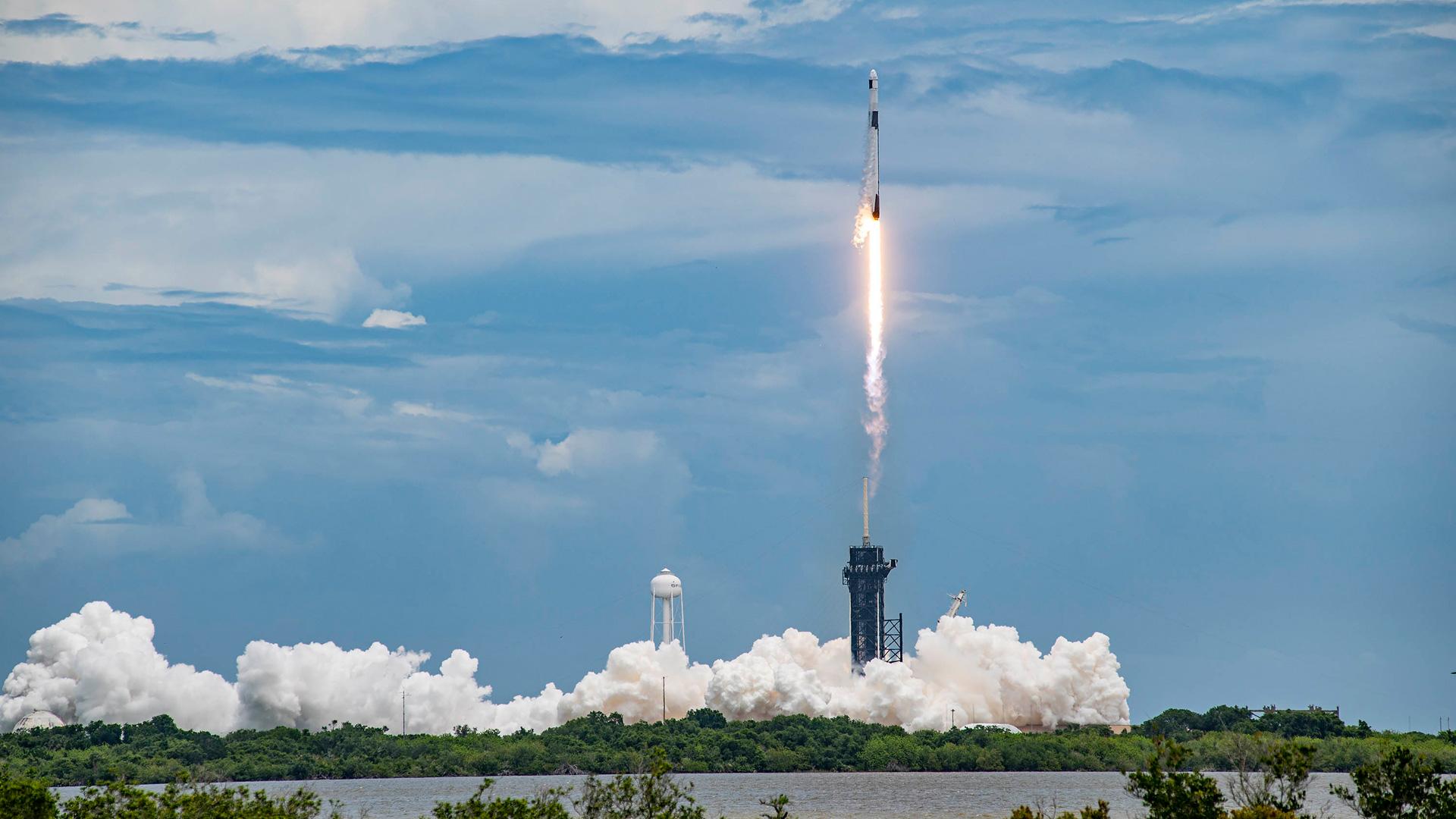 Standbild: YouTube-Livestream – SpaceX Falcon 9 Transporter-2 SLC-40 Start