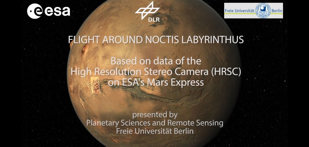 Animation: Virtueller Flug durch Noctis Labyrinthus (engl.)