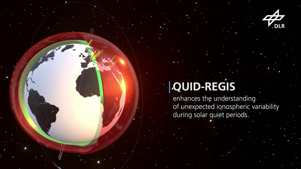 Animation: Ionosphären-Schwankungen besser verstehen - Projekt QUID-REGIS (engl.)