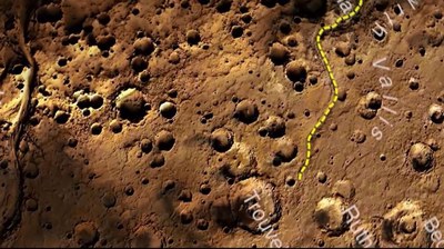 Der echte Weg des Marisaners": Video aus Bildern der Raumsonde Mars Express (2D)