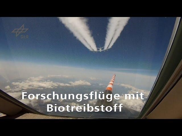 Standbild - Video: Forschungsflüge mit Biotreibstoff