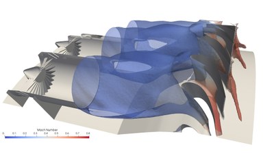 Convection of a hot spot through the interface between the combustion ...
