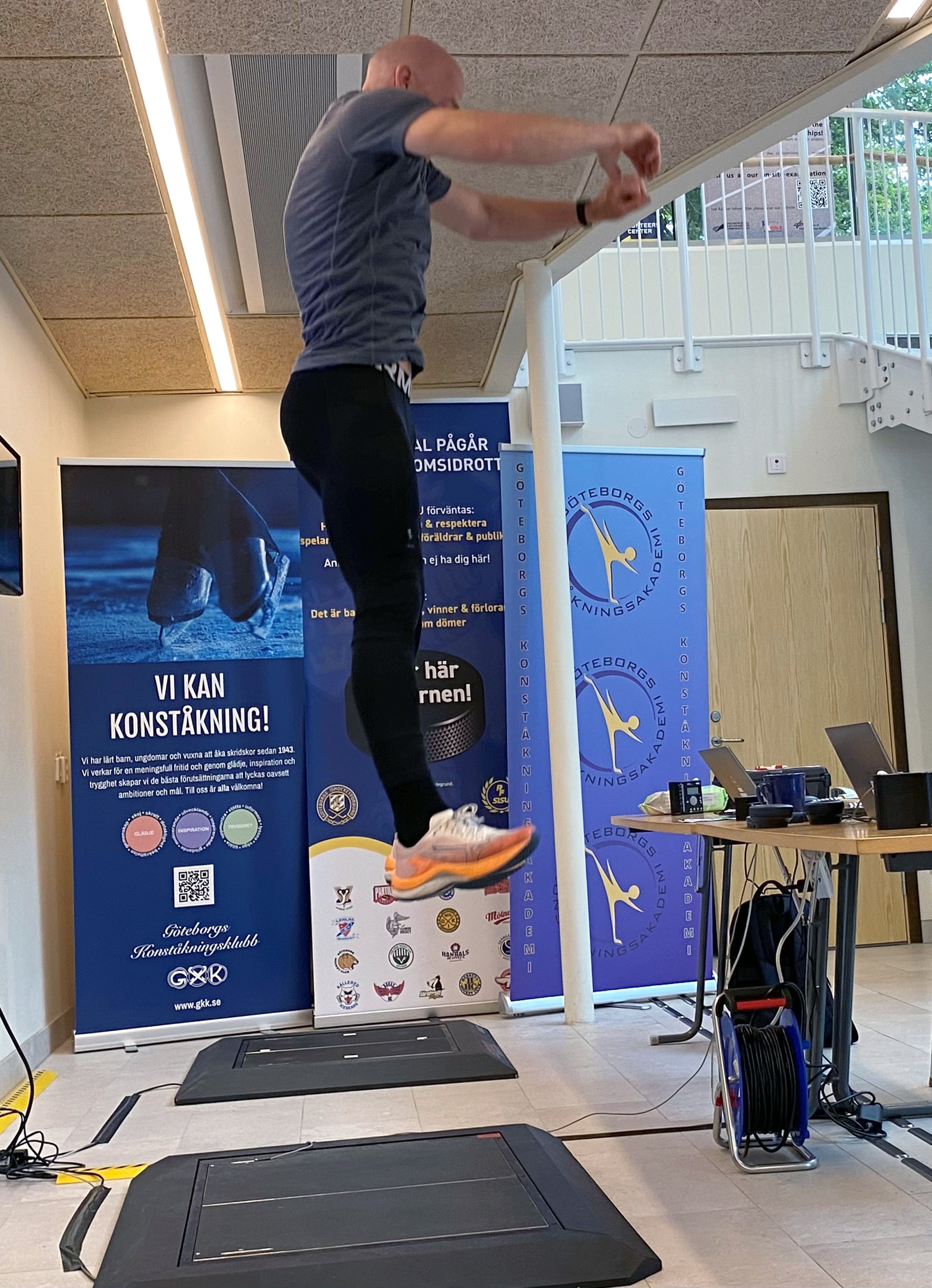 High performance in the jumping test depending on age group