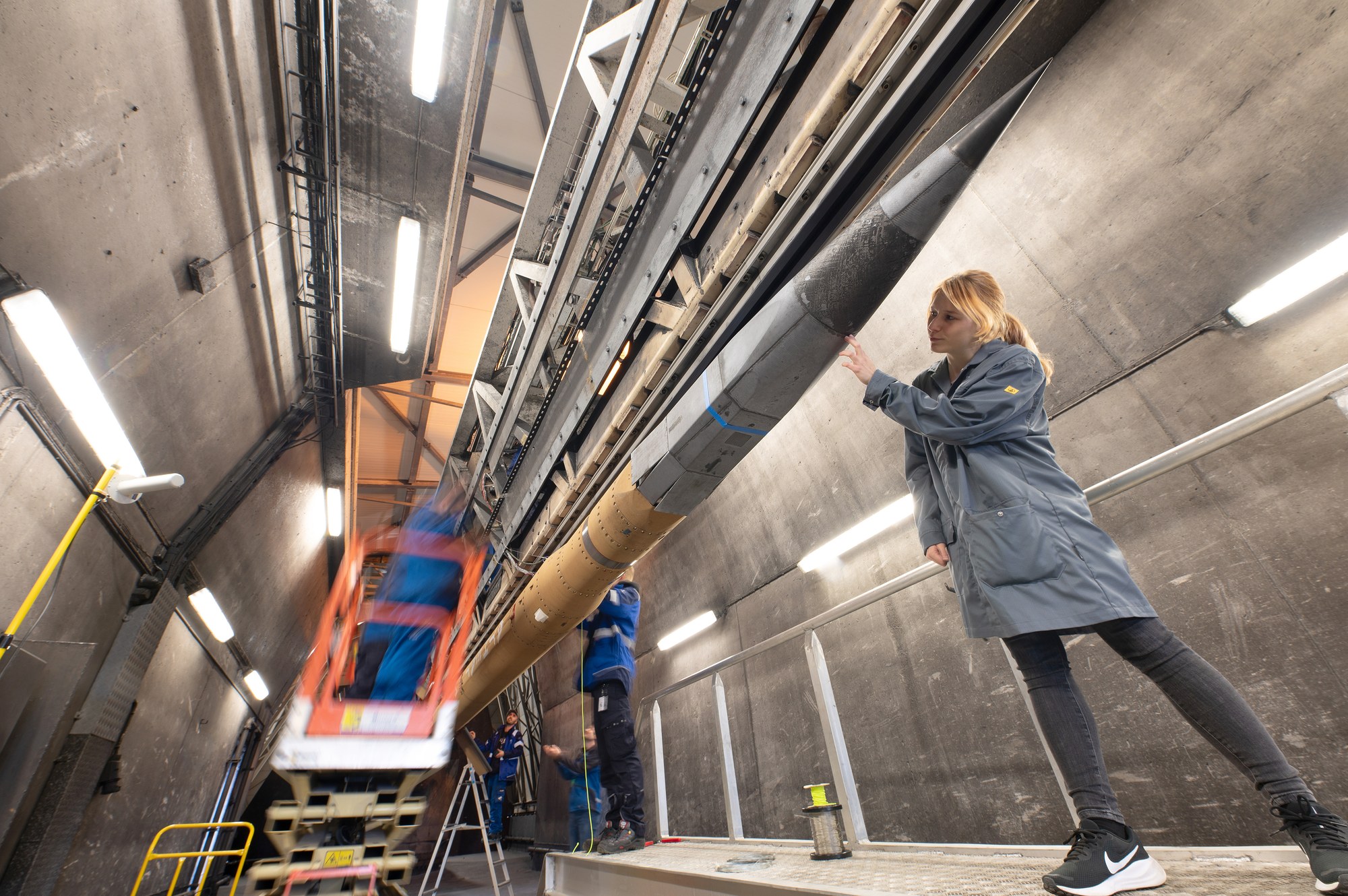 ATHEAt flight experiment positioned in the launch pad