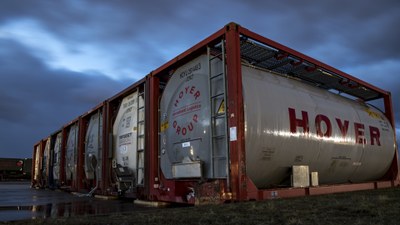 Tanks with the special SAF mixture for the 2018 ECLIF campaign