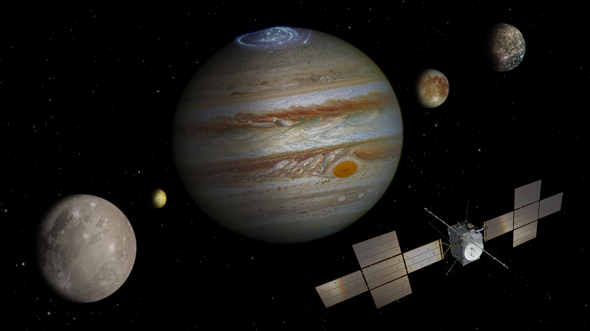 The JUICE mission will explore the moons of the gas giant Jupiter