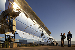 Parabolrinne auf der Plataforma de Almería (PSA) in Spanien