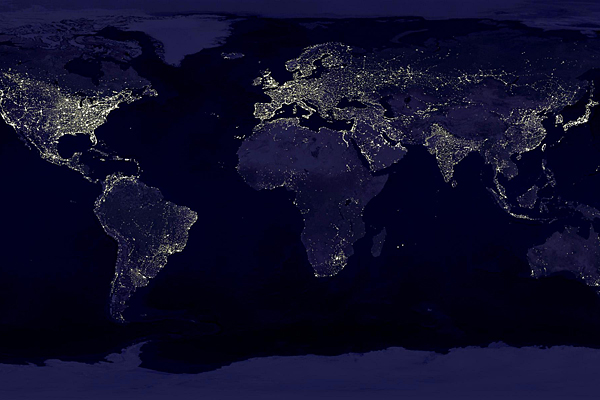 Städte aus dem All. Bild: NASA/DLR