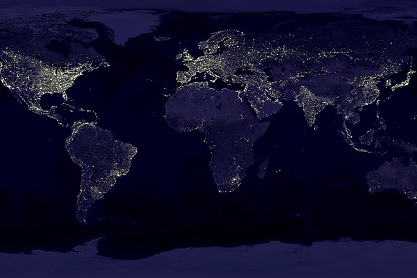 Städte aus dem All. Bild: NASA/DLR