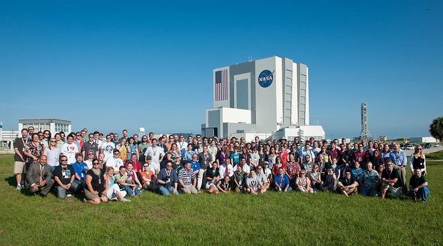 A SpaceTweetup by NASA - in this case on occassion of the Juno Launch at NASA KSC. Image credit: NASA, CC-BY-NC.