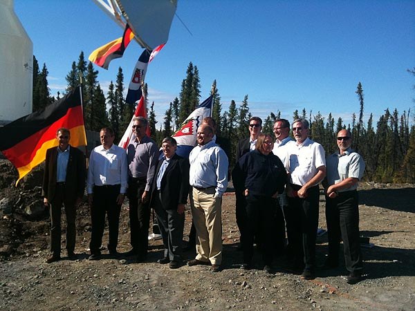 Einweihung der DLR-Bodenstation in Inuvik, Kanada