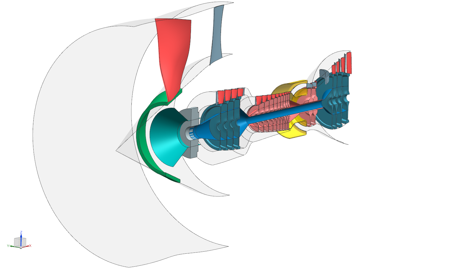 Pre-designed aero engine structures (GTlab)
