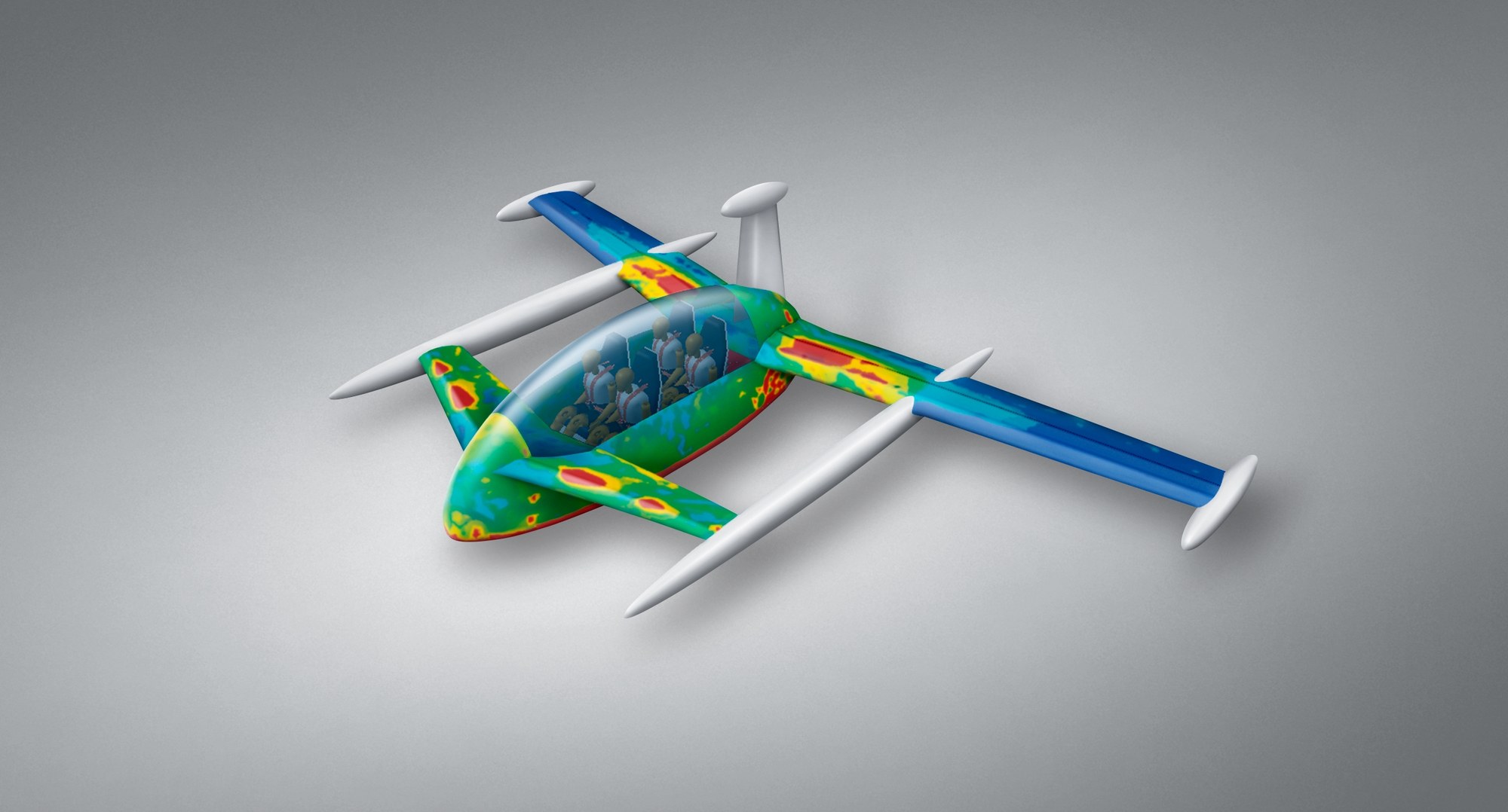 Simulation of an air-taxi