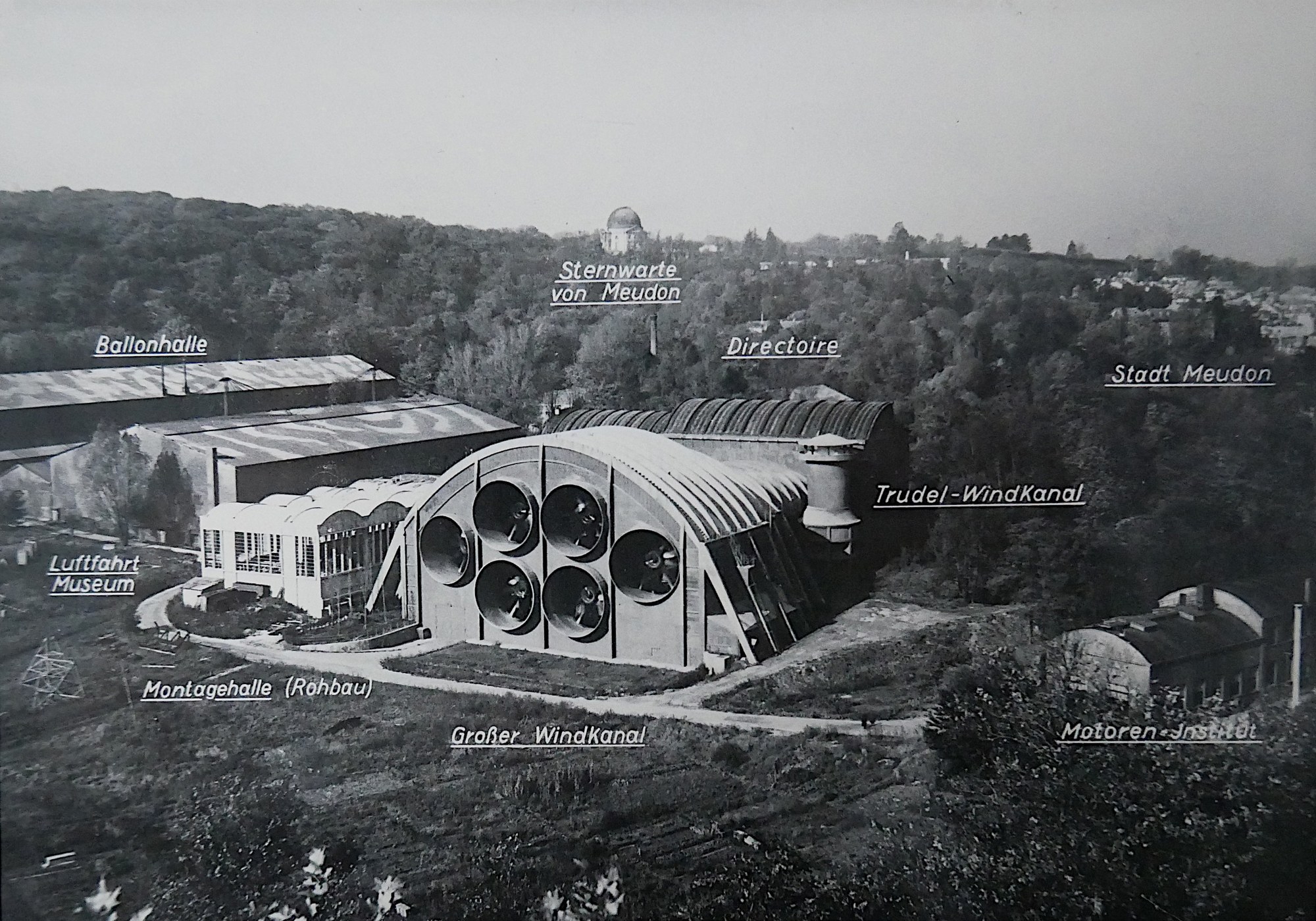 Large wind tunnel in Chalais-Meudon, France