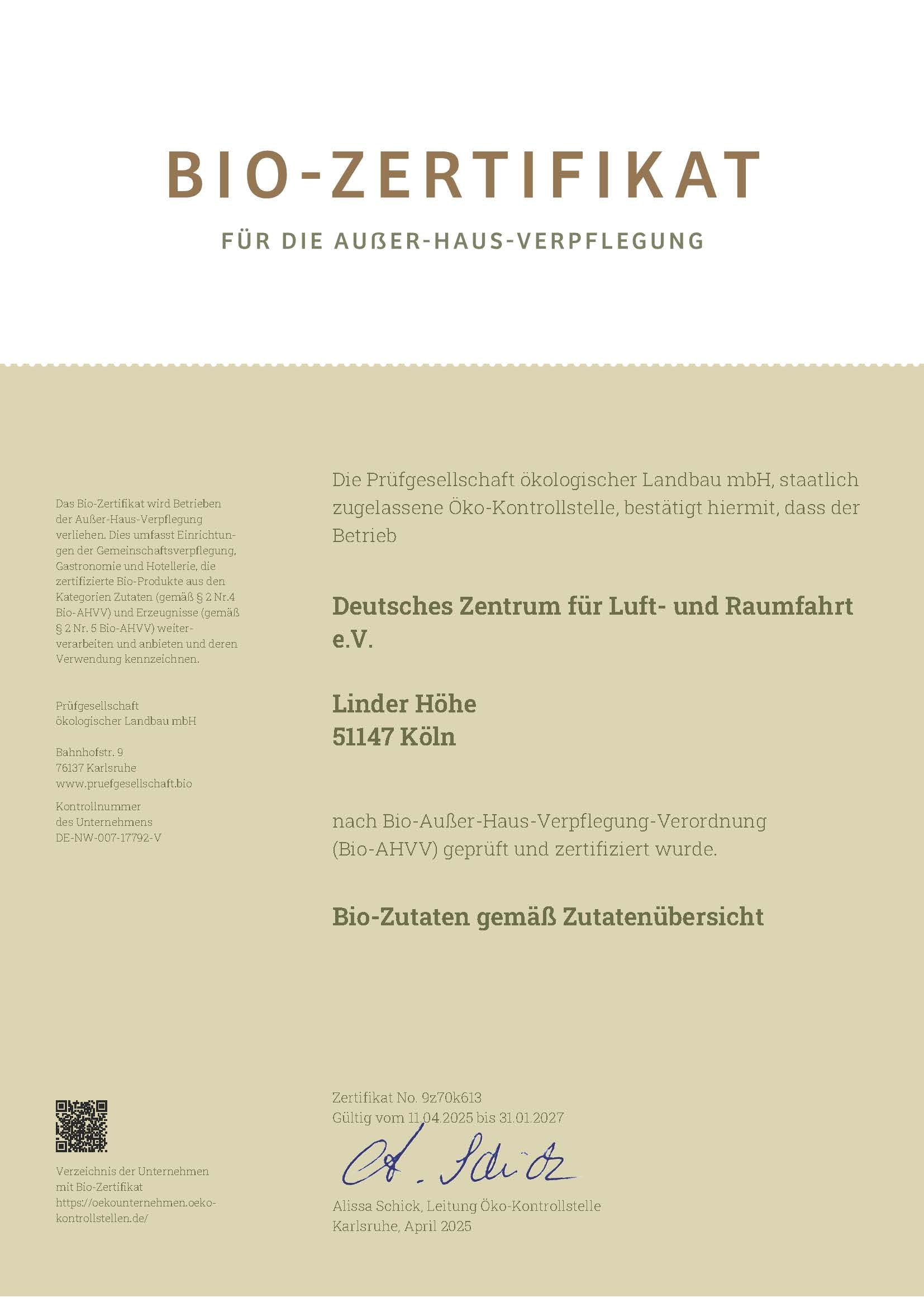 Bio-AHVV-Zertifikat