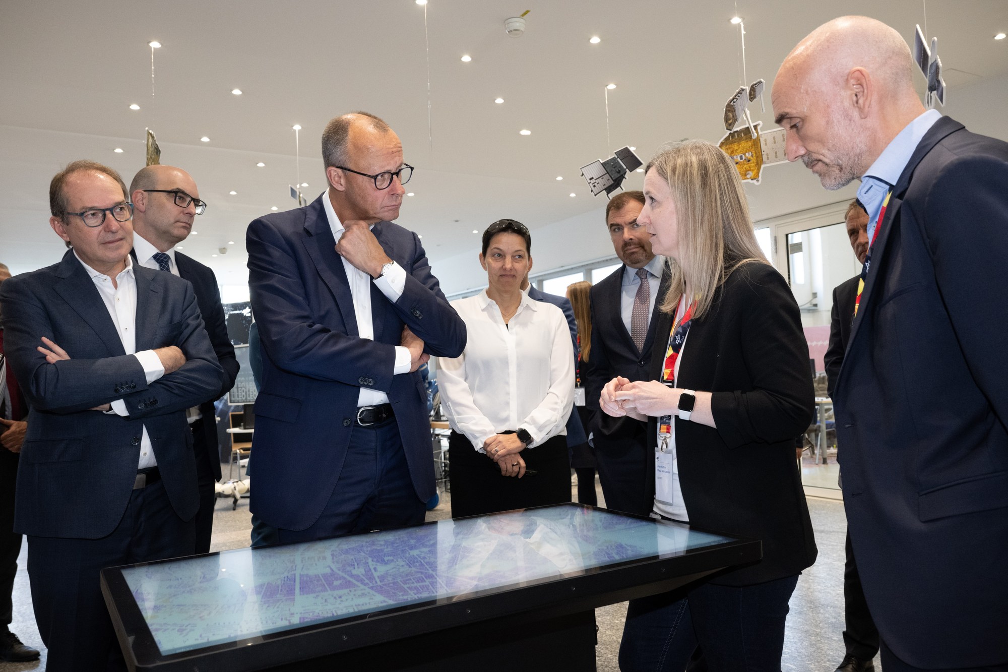 Delegation visit by Friedrich Merz to Oberpfaffenhofen