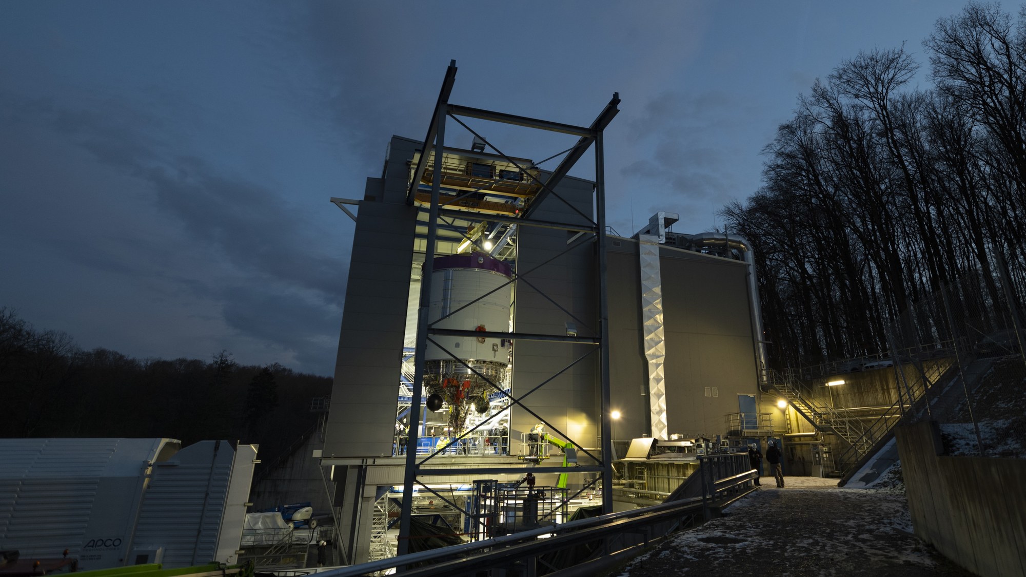 First upper stage of Ariane 6 successfully tested on the upper stage test rig P5.2 in DLR Lampoldshausen