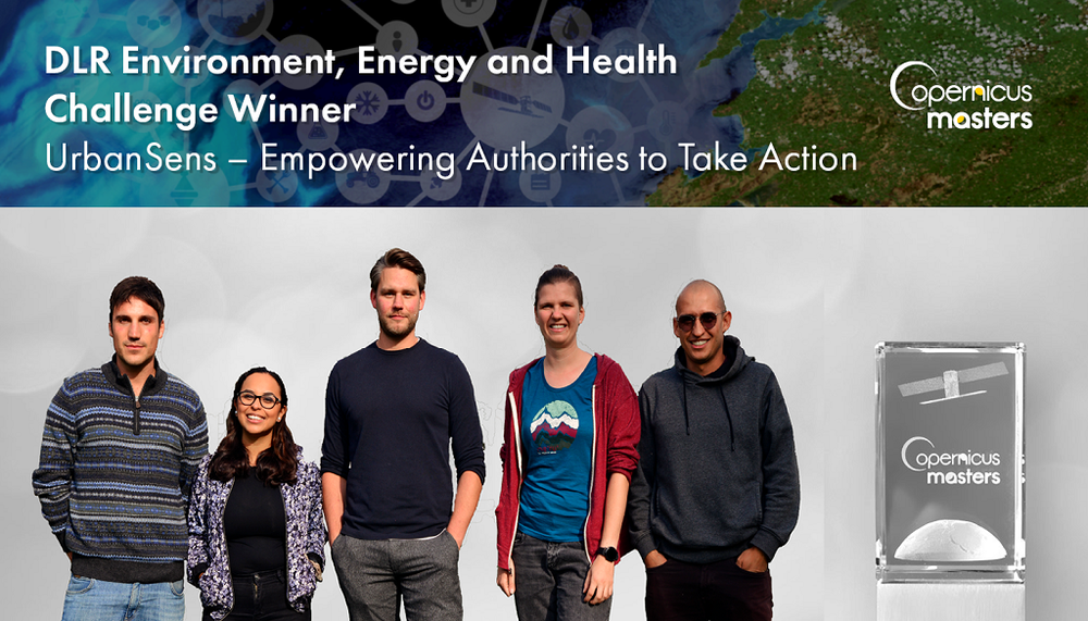UrbanSens wins DLR Copernicus Masters Prize
