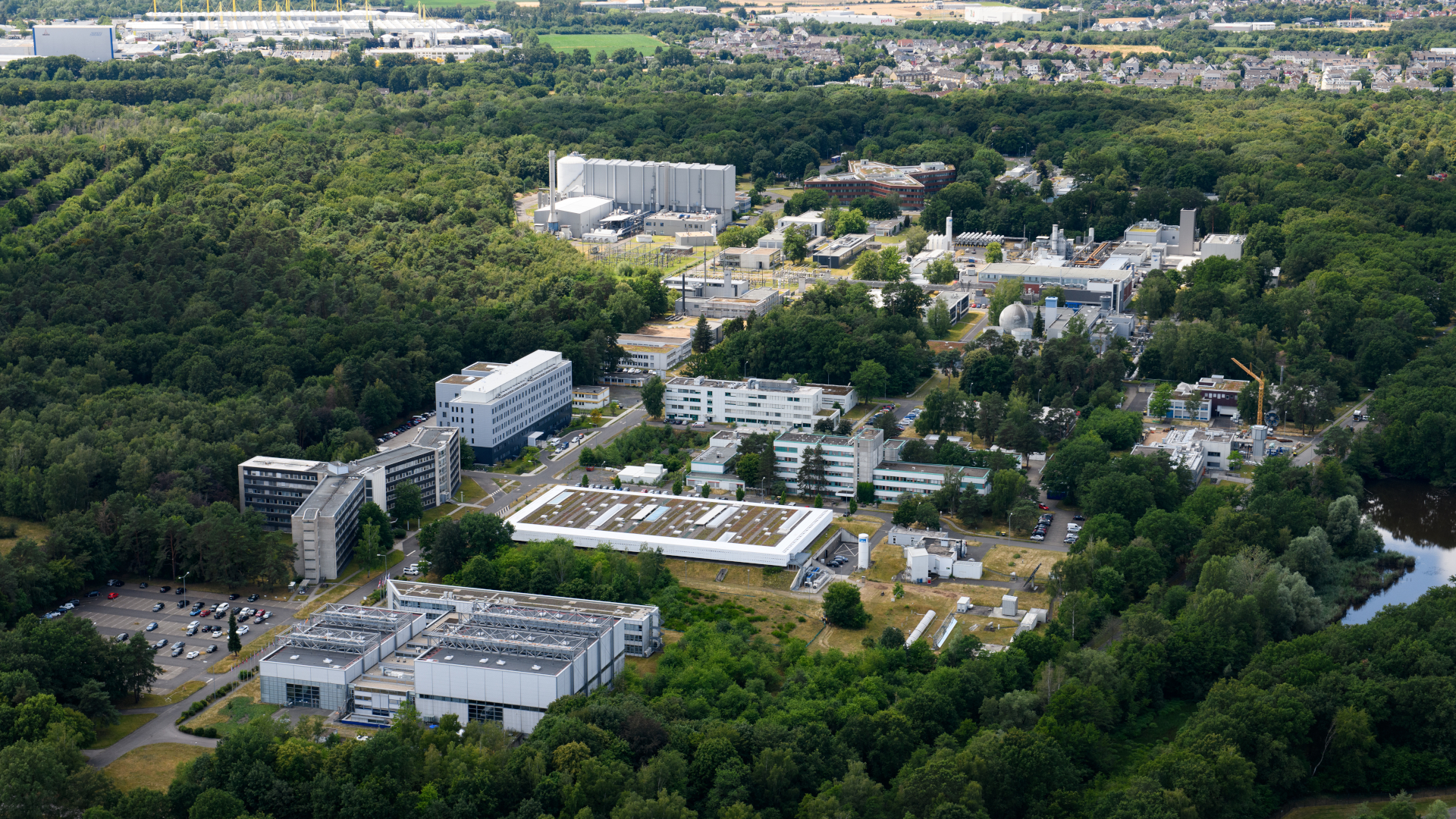 An aerial view of the DLR site in Cologne