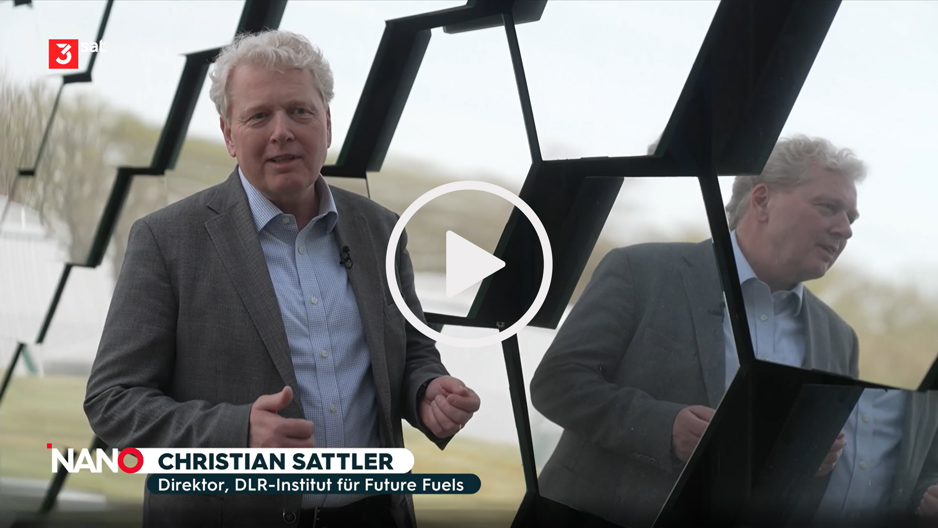 Prof. Christian Sattler in an interview with the ARD television crew