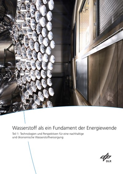The front cover of the DLR study: Hydrogen as a foundation of the energy transition - Part 1