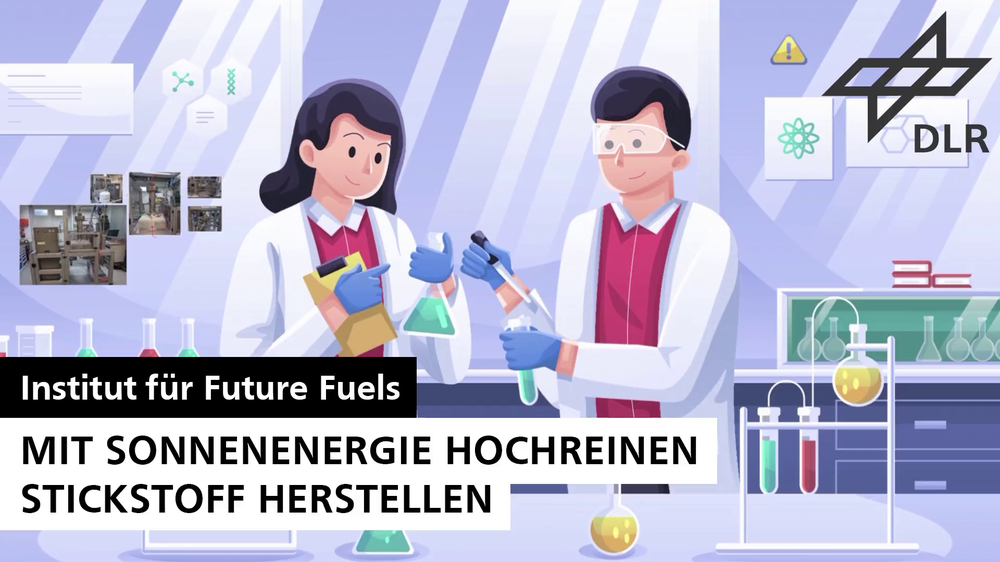 Video: DLR project SESAM – producing high-purity nitrogen with solar energy (in German)