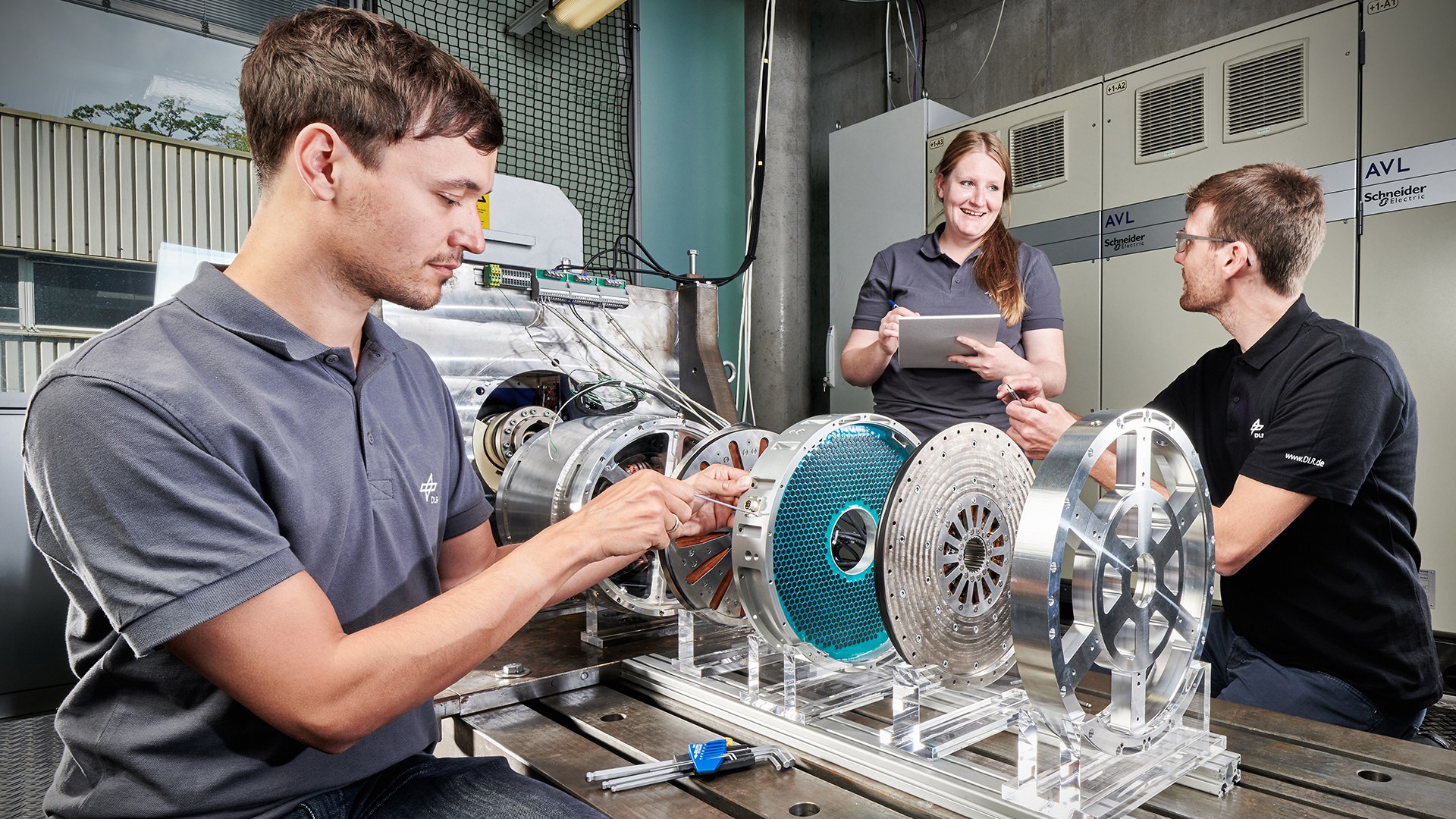 E-machine test bench