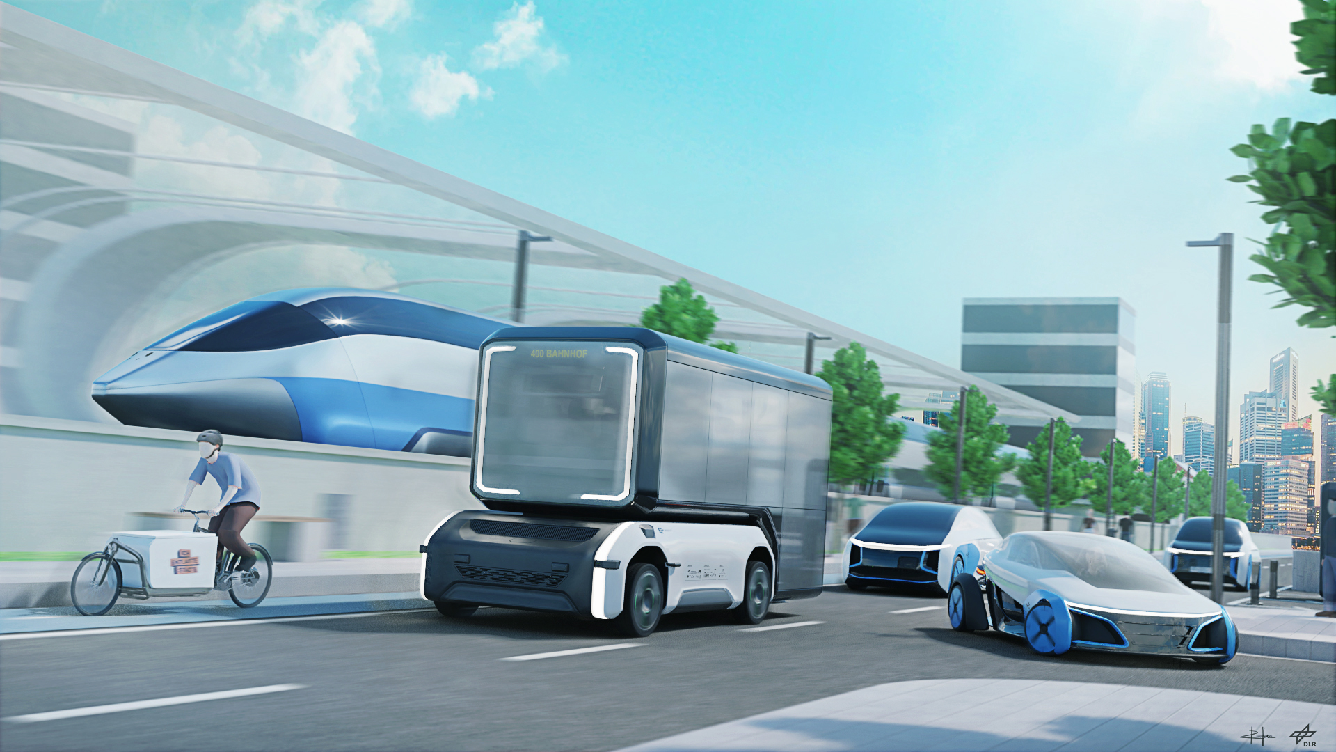 Visualisation of different vehicle types