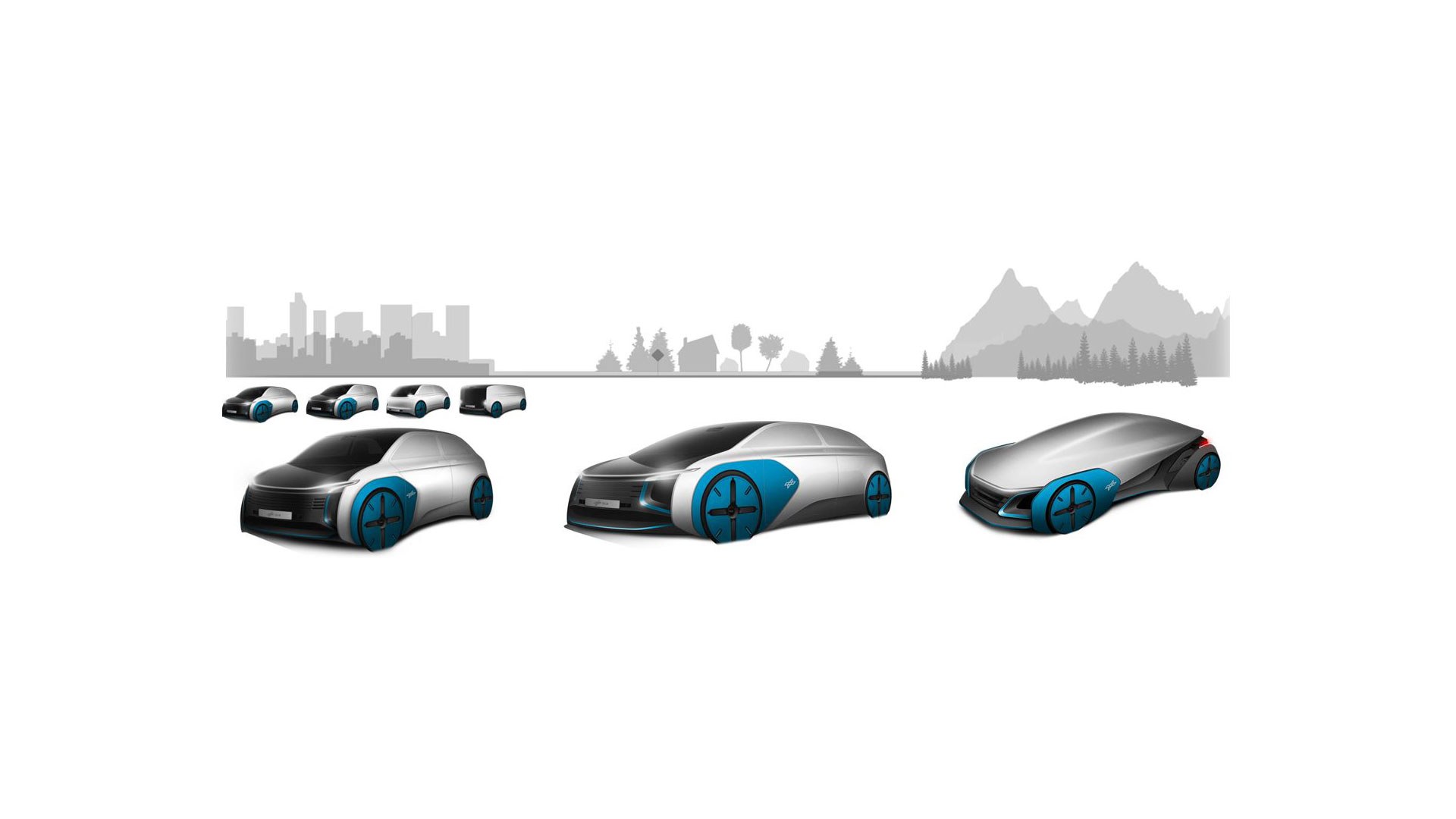 Next Generation Car - Vehicle family - Three Vehicles