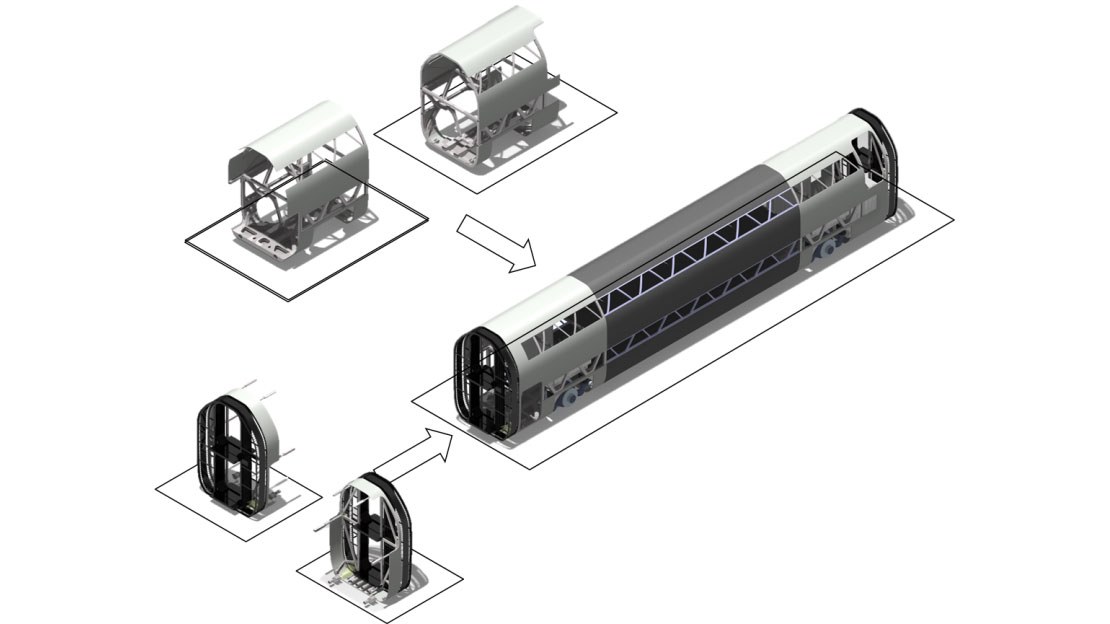 Assembly concept of the NGT HST wagon body