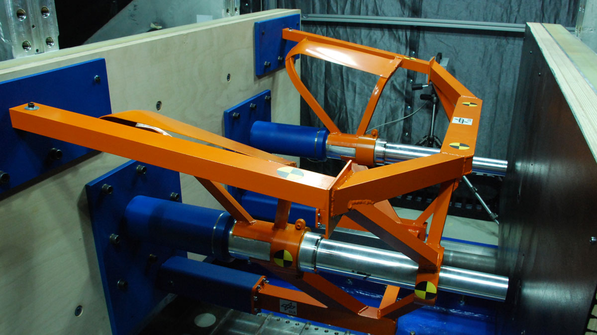Crash test of a novel front end structure