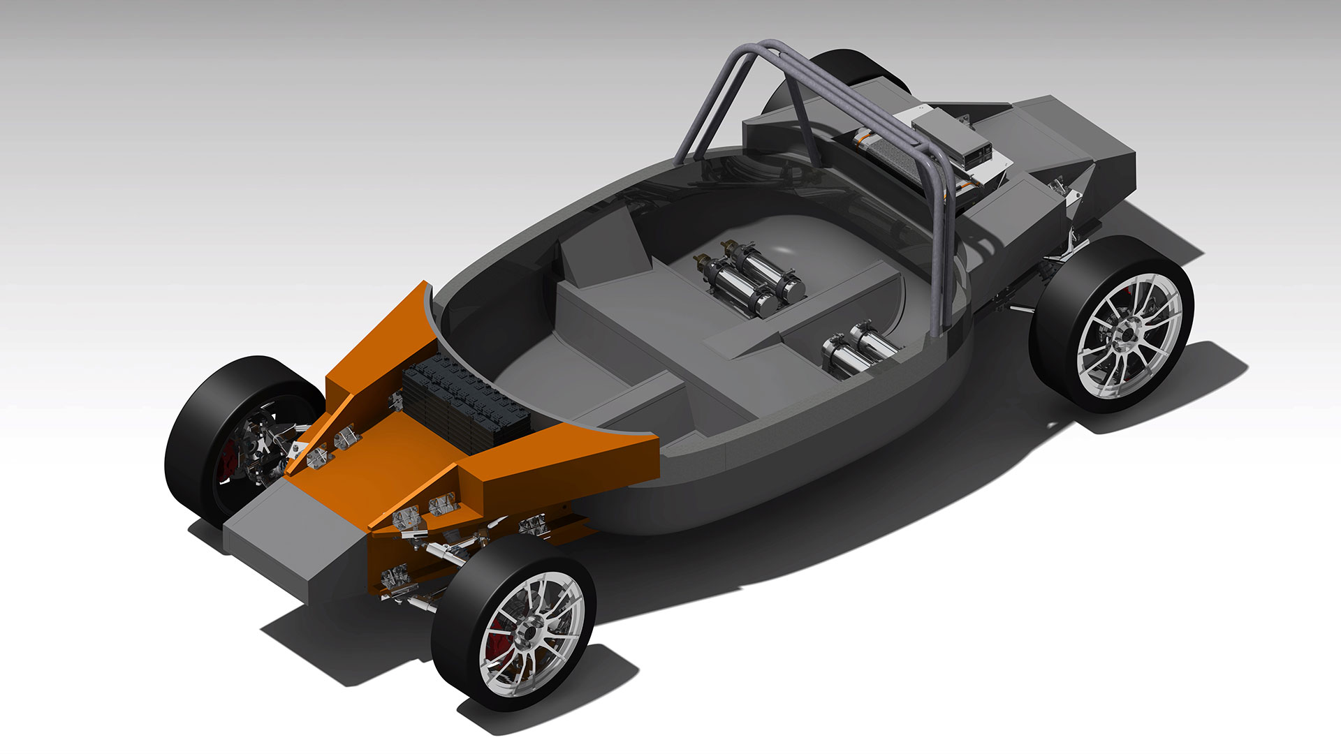 Vehicle structure in sandwich construction