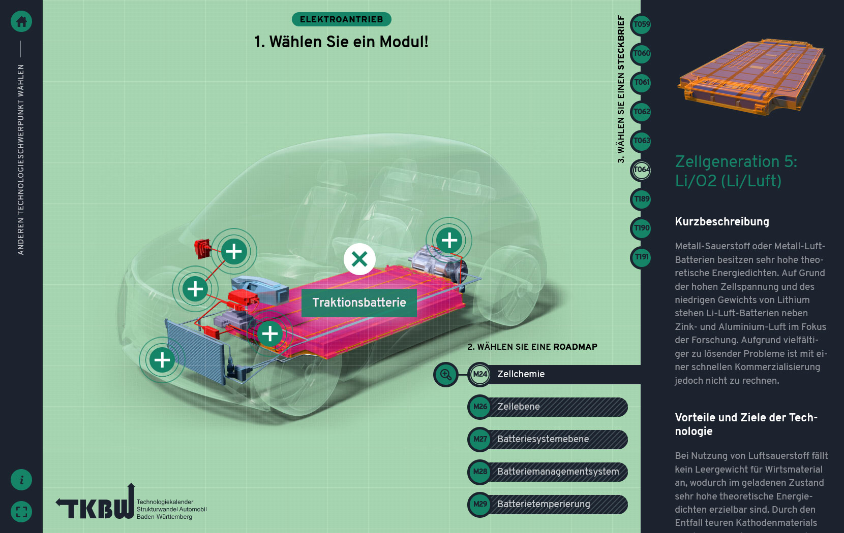 Screenshot of the TKBW-App