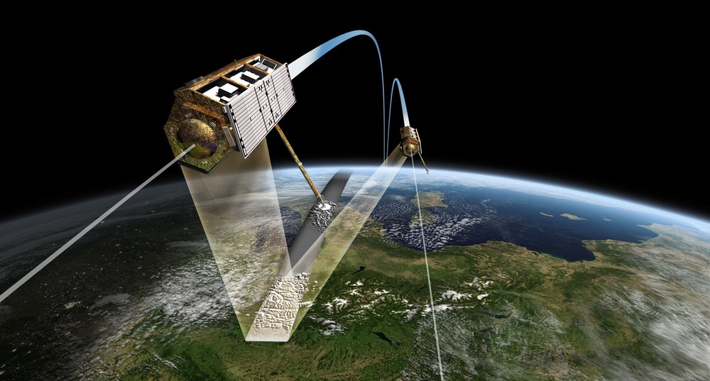 Twin satellites TerraSAR-X and TanDEM-X