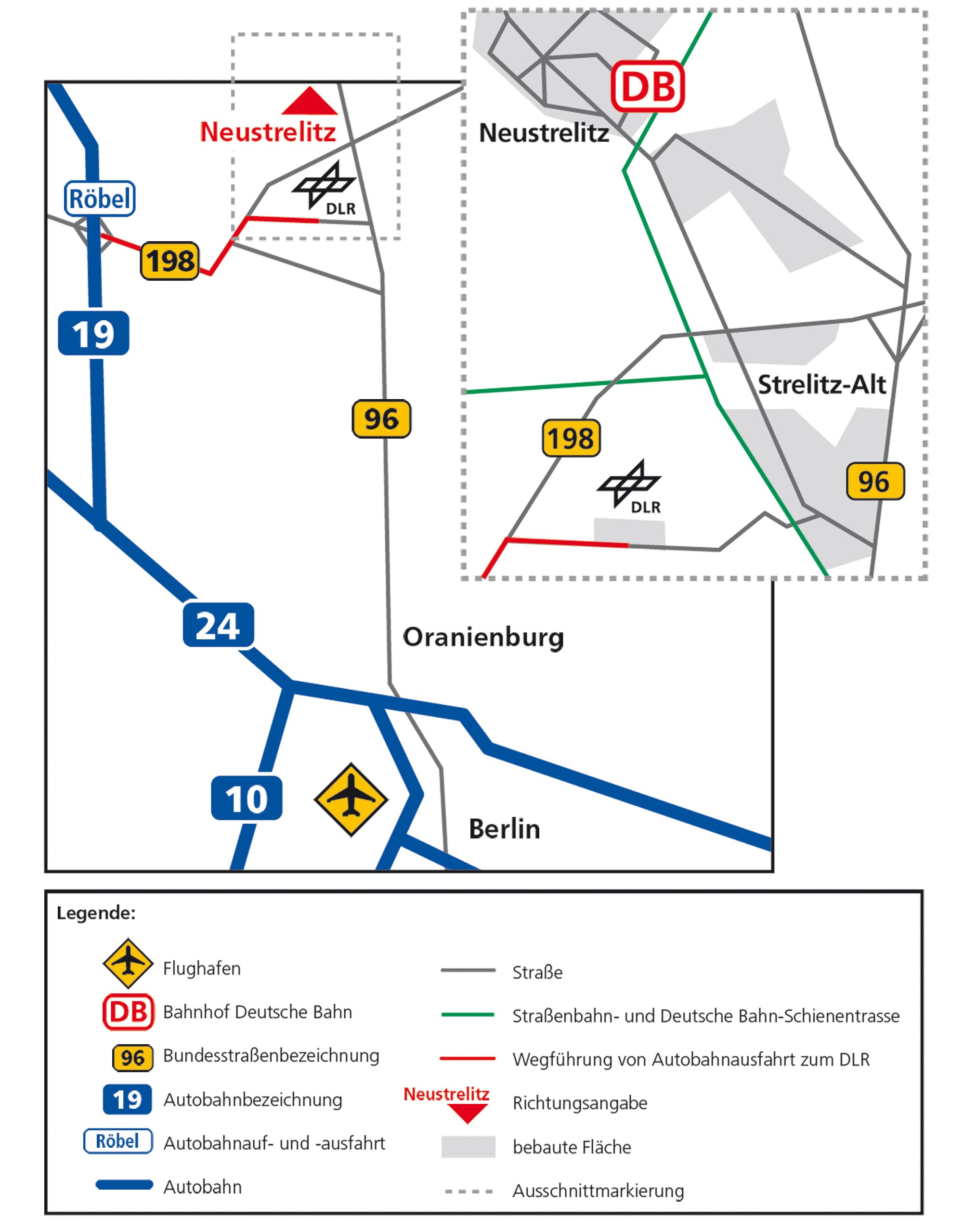 DLR site Neustrelitz – How to find us