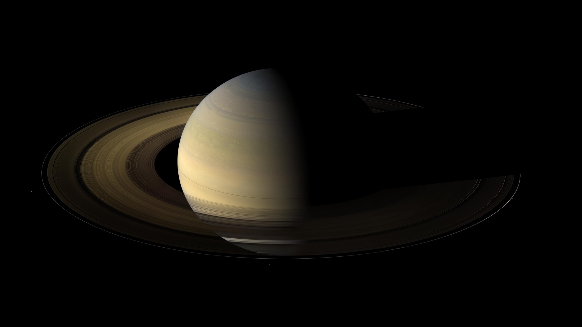 Equal length of day and night on Saturn: the start of spring in the northern hemisphere