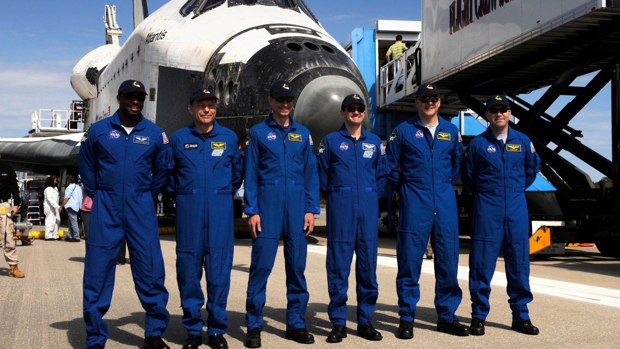 Photo op after the landing