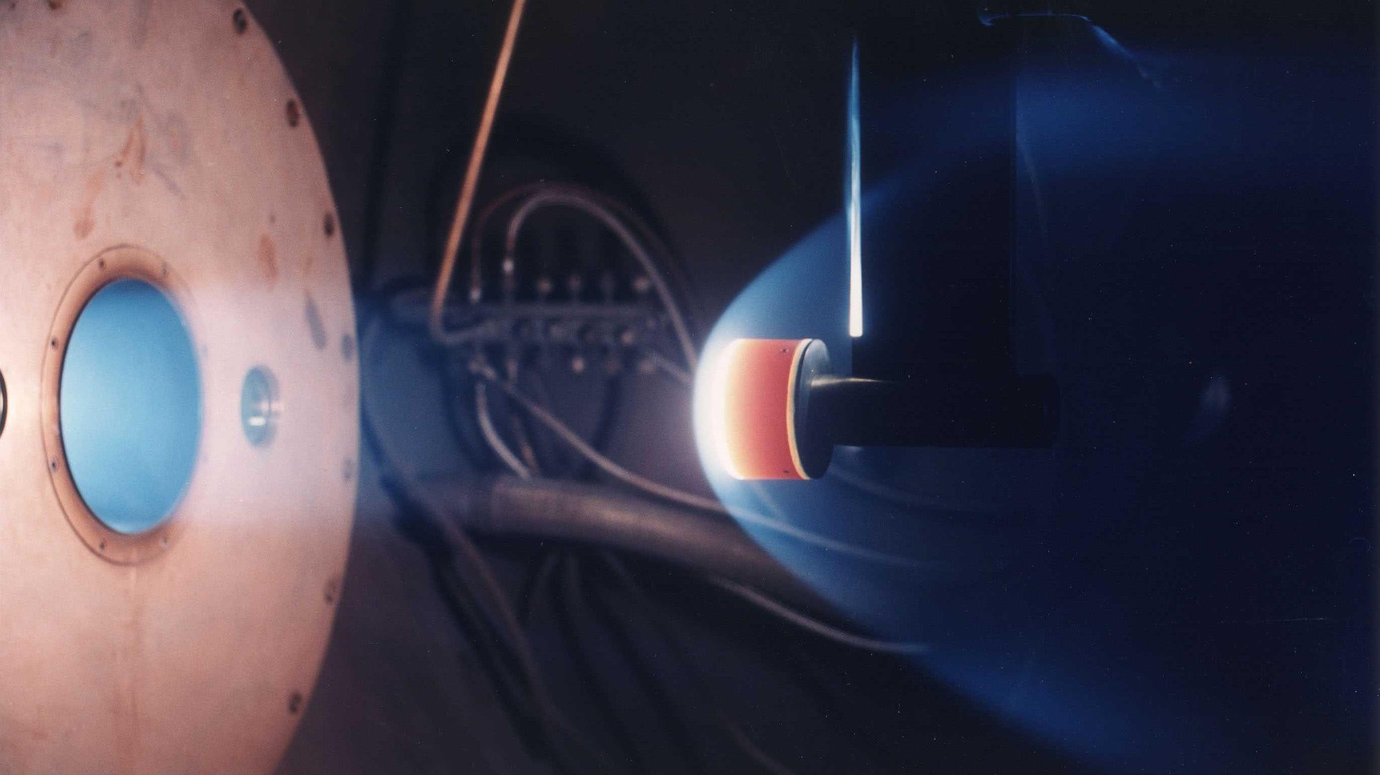 A model in a simulated Martian atmosphere