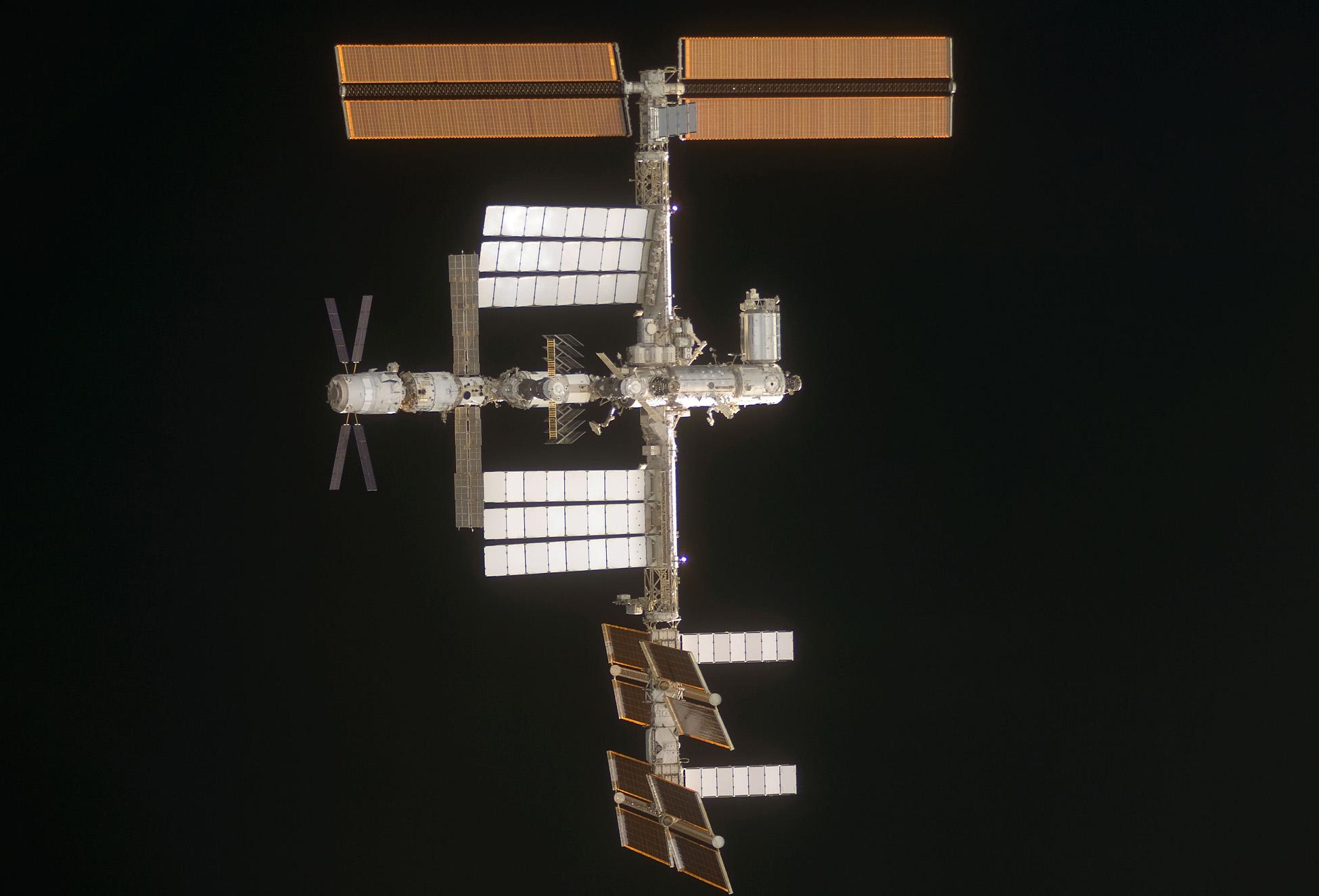 ATV Jules Verne docked with the ISS
