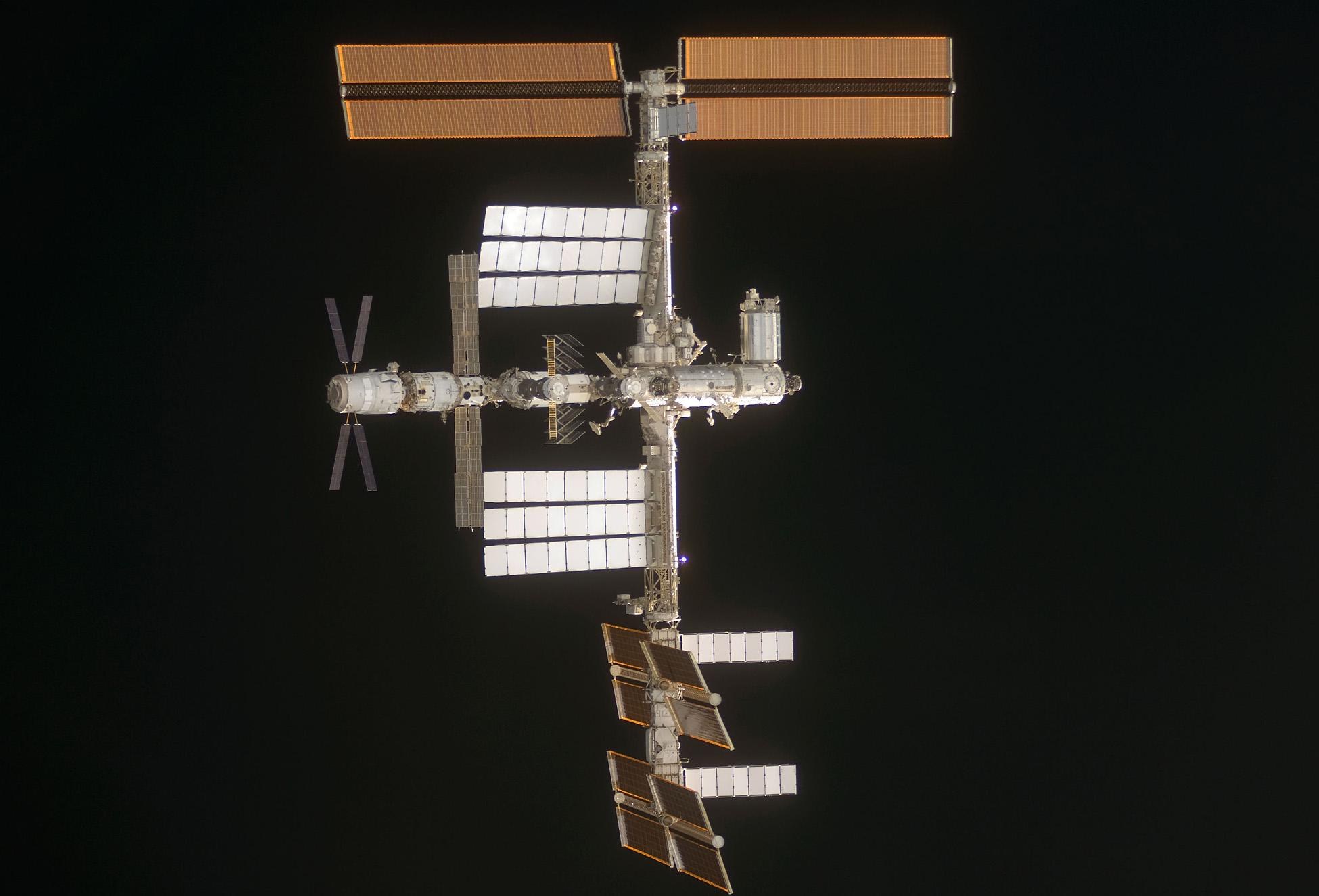 ATV Jules Verne docked with the ISS