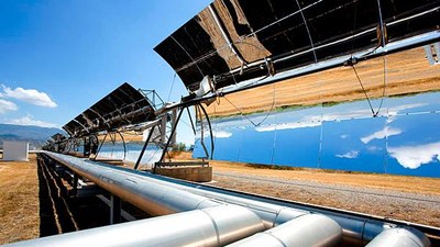 Parabolic-trough solar collector at Plataforma Solar de Almería