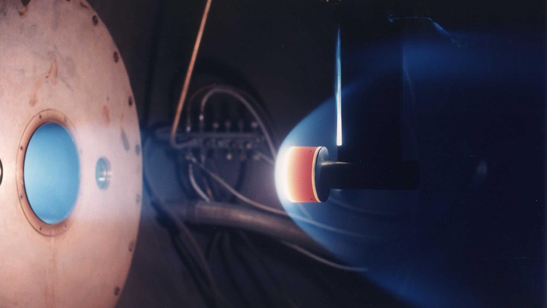 A model in a simulated Martian atmosphere