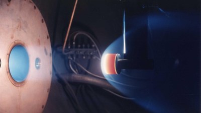A model in a simulated Martian atmosphere