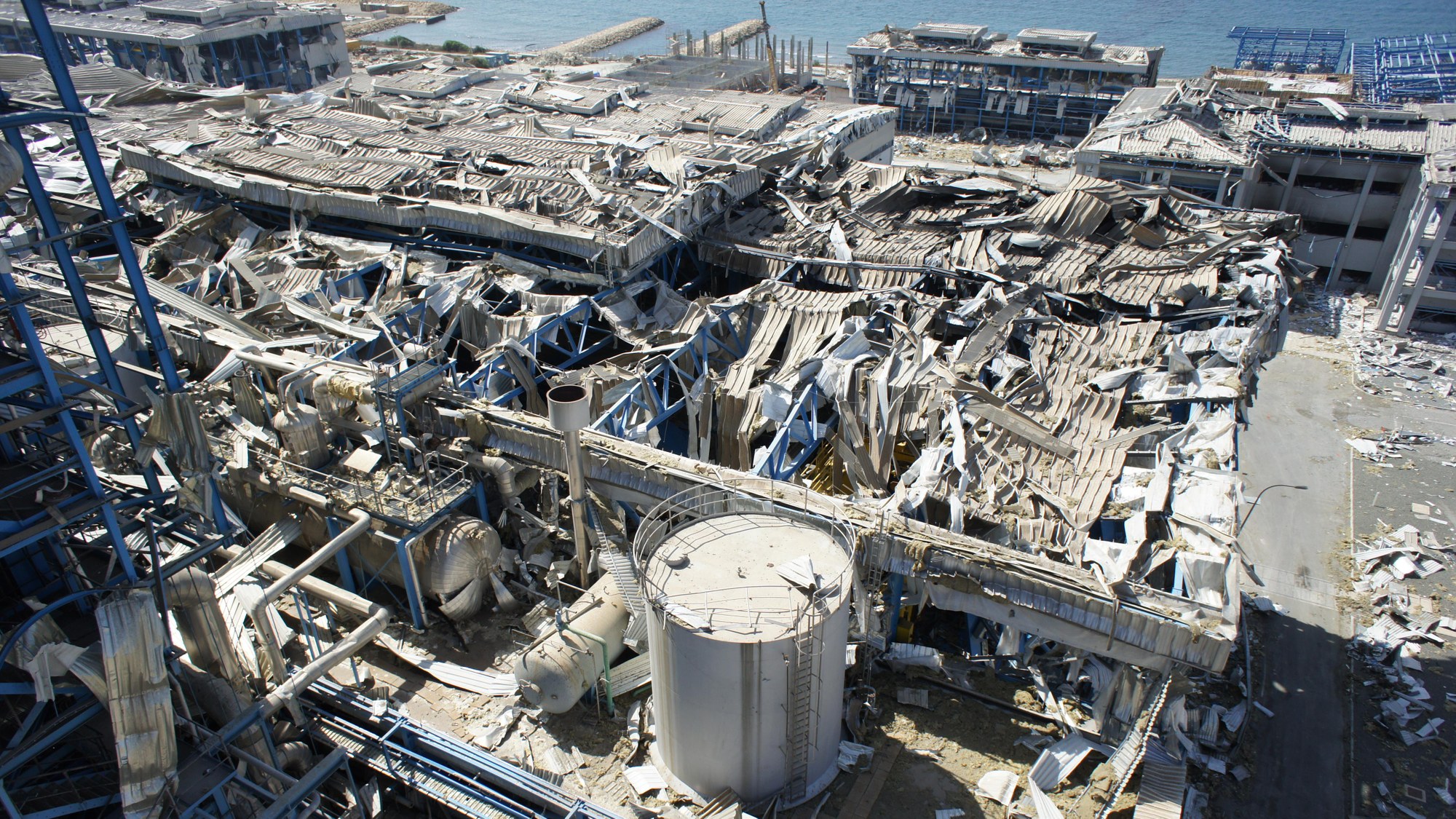 Aerial view of the turbine hall