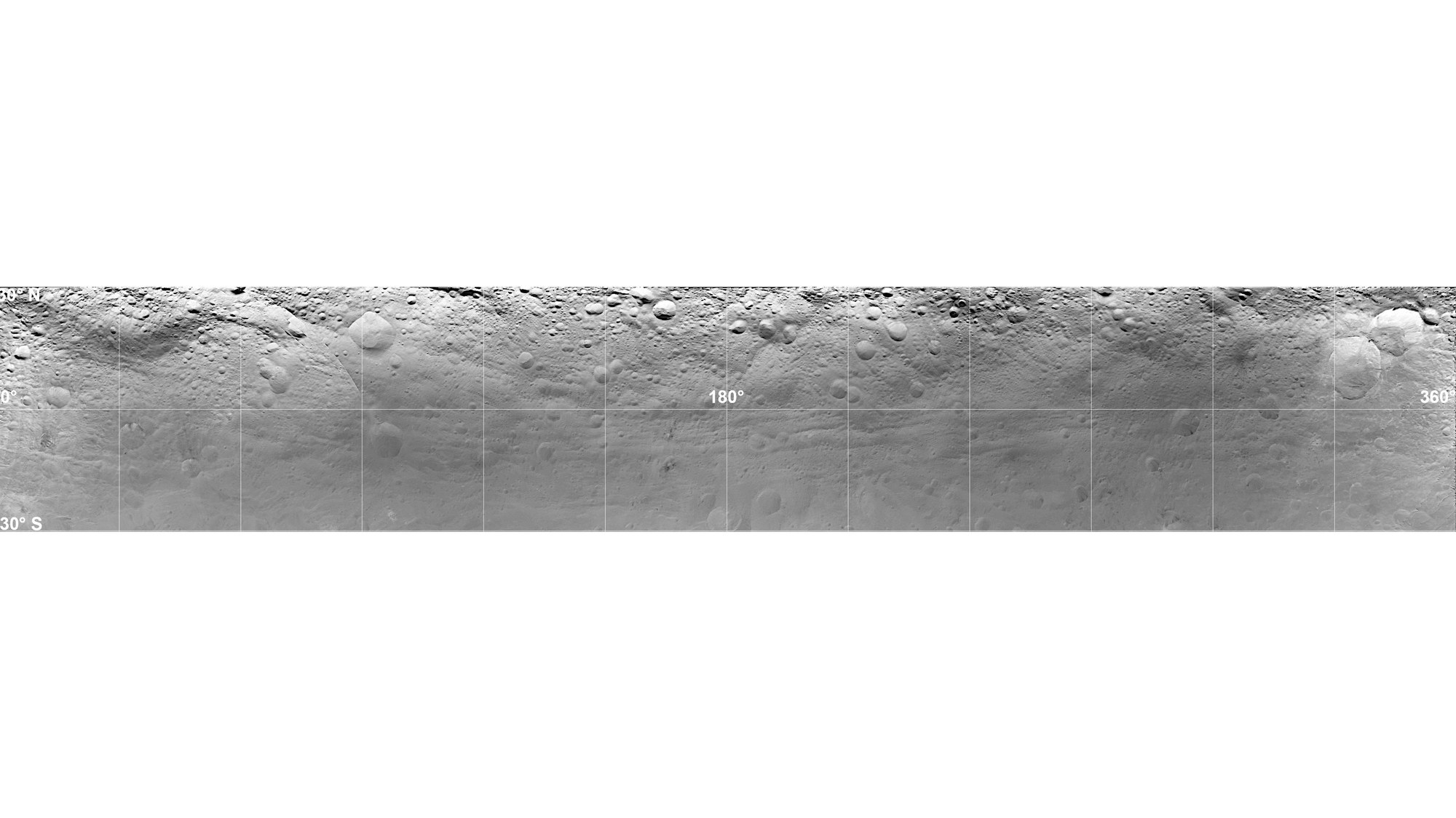 Mosaic of Vesta's equatorial region
