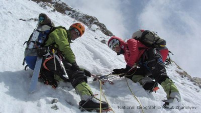 The climb to Camp II