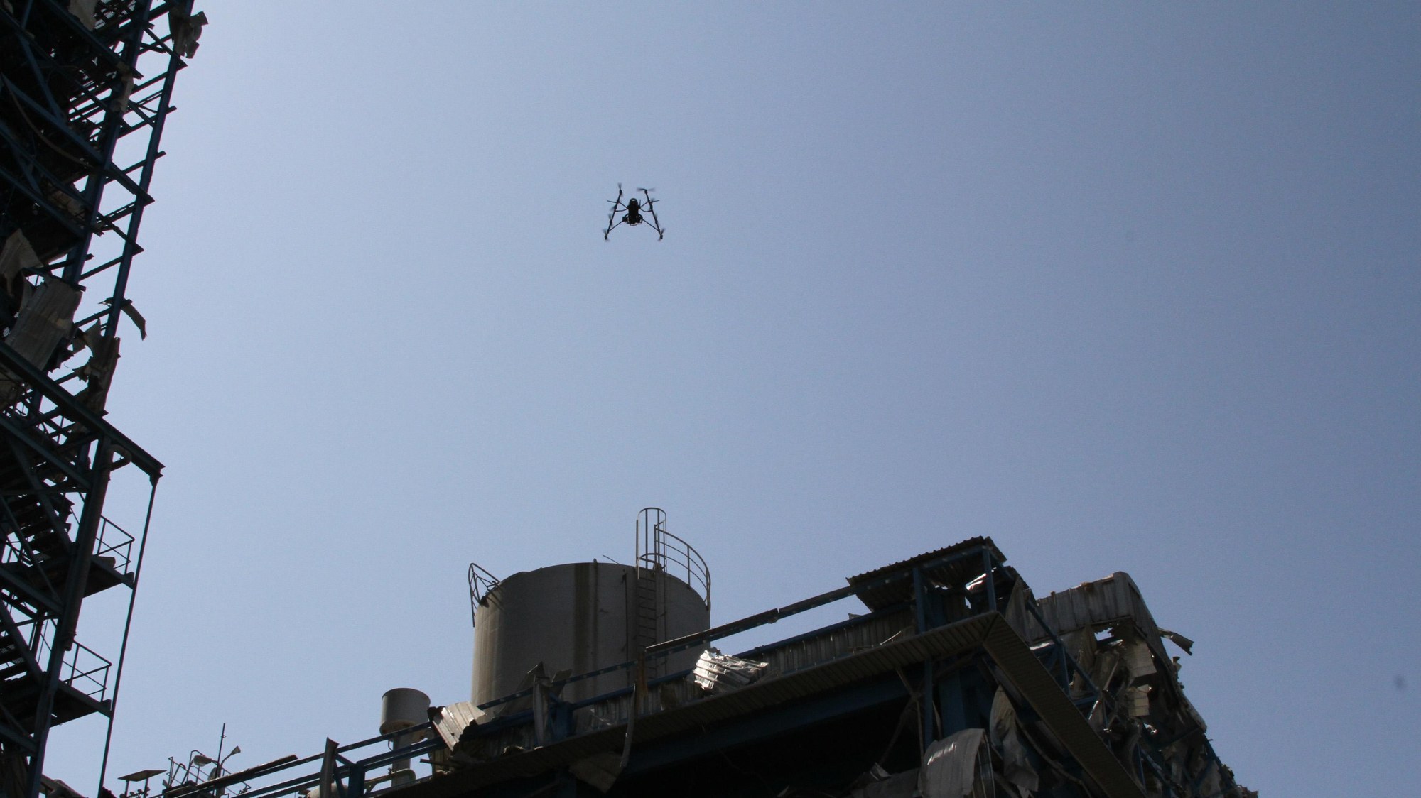 The Octocopter in use