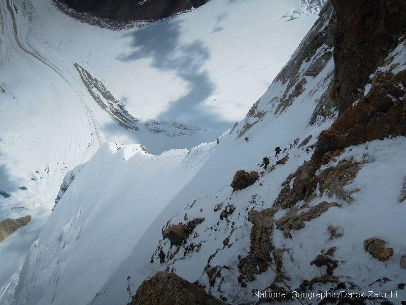 View of the snow ridge