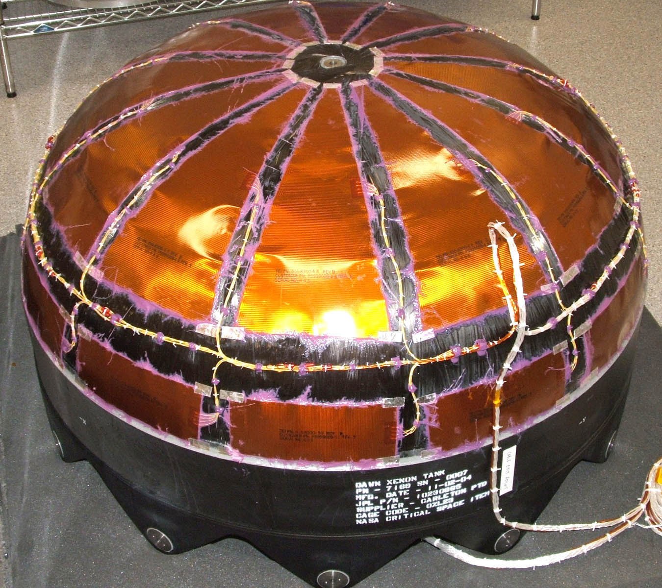 Xenon tank of the Dawn probe